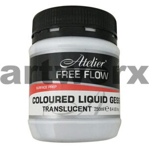 Atelier Free Flow – Coloured Liquid Gesso 250mls – Translucent