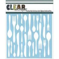 Clear Scraps 6 x 6 Stencil - Choose Option