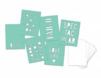 Heidi Swapp 3 x 4 stencil mini kits: Words