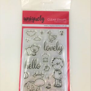 Hello Lovely Stamp Set – 17 pieces