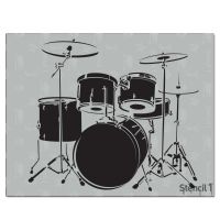 STENCIL1 8.5"X11" - Drumset