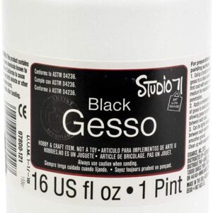 Studio 71 Black Gesso 16oz – 473mls