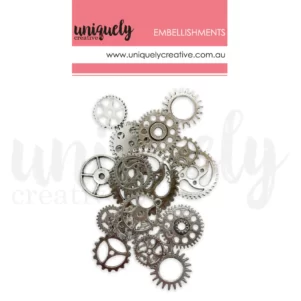Silver Metal Cogs (Pkt 25)