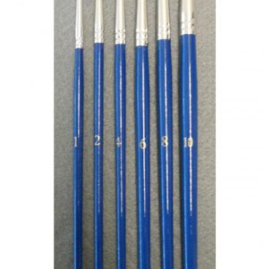EastArt - White Taklon ROUND Brush - choose size