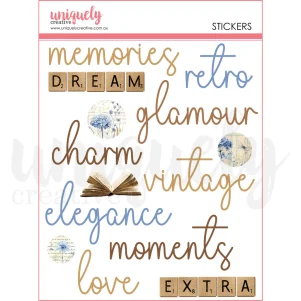 Vintage Chronicles Puffy Stickers